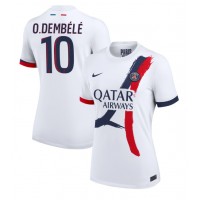 Paris Saint-Germain Ousmane Dembele #10 Replica Away Shirt Ladies 2024-25 Short Sleeve